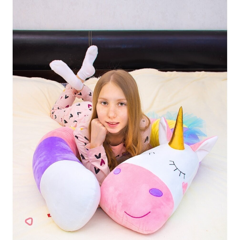 Pehmolelutyyny Unicorn Fancy, 150 cm hinta ja tiedot | Pehmolelut | hobbyhall.fi