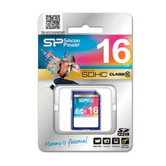 Silicon Power -muistikortti SDHC 16 GB Class 10 hinta ja tiedot | Kameran muistikortit | hobbyhall.fi