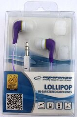 Kuulokkeet Esperanza Lollipop, Violetti hinta ja tiedot | Kuulokkeet | hobbyhall.fi