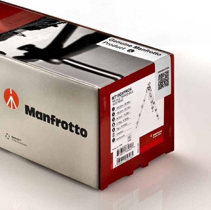 Jalusta MT190XPRO4, Manfrotto, MT190XPRO4 hinta ja tiedot | Kamerajalustat | hobbyhall.fi