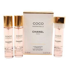 Hajuvesi Chanel Coco Mademoiselle EDP naisille 3x20 ml hinta ja tiedot | Naisten hajuvedet | hobbyhall.fi