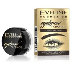 Eveline Cosmetics Eyebrow Pomade kulmakarvavaha, tummanruskea, 4 g hinta ja tiedot | Kulmavärit ja kulmakynät | hobbyhall.fi