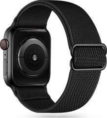 Tech-Protect kellon ranneke Mellow Apple Watch 3/4/5/6/7/SE 42/44/45mm, musta hinta ja tiedot | Älykellojen ja aktiivisuusrannekkeiden lisätarvikkeet | hobbyhall.fi