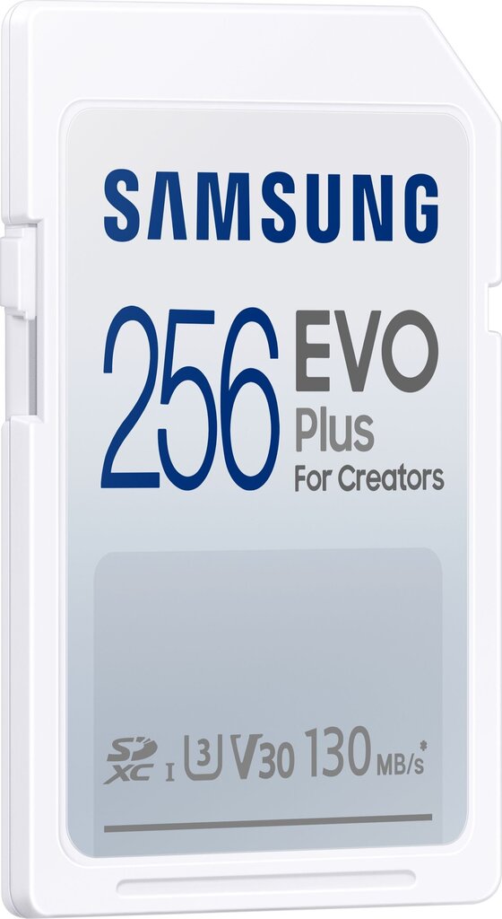 Samsung EVO PLUS SDXC, 256 Gt (MB-SC256K/EU) hinta ja tiedot | Kameran muistikortit | hobbyhall.fi