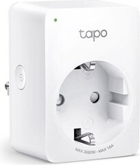 TP-LINK Mini Smart Wi-Fi Socket Tapo P110 Valkoinen hinta ja tiedot | Turvajärjestelmien ohjaimet | hobbyhall.fi