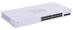 Cisco CBS220-24T-4G Managed L2 Gigabit Ethernet (10/100/1000) Power over Ethernet (PoE) 1U valkoinen hinta ja tiedot | Cisco Tietokoneet ja pelaaminen | hobbyhall.fi