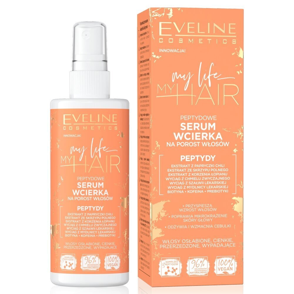 Peptidiseerumi hiusten kasvuun Eveline My Life My Hair, 150ml hinta ja tiedot | Naamiot, öljyt ja seerumit | hobbyhall.fi