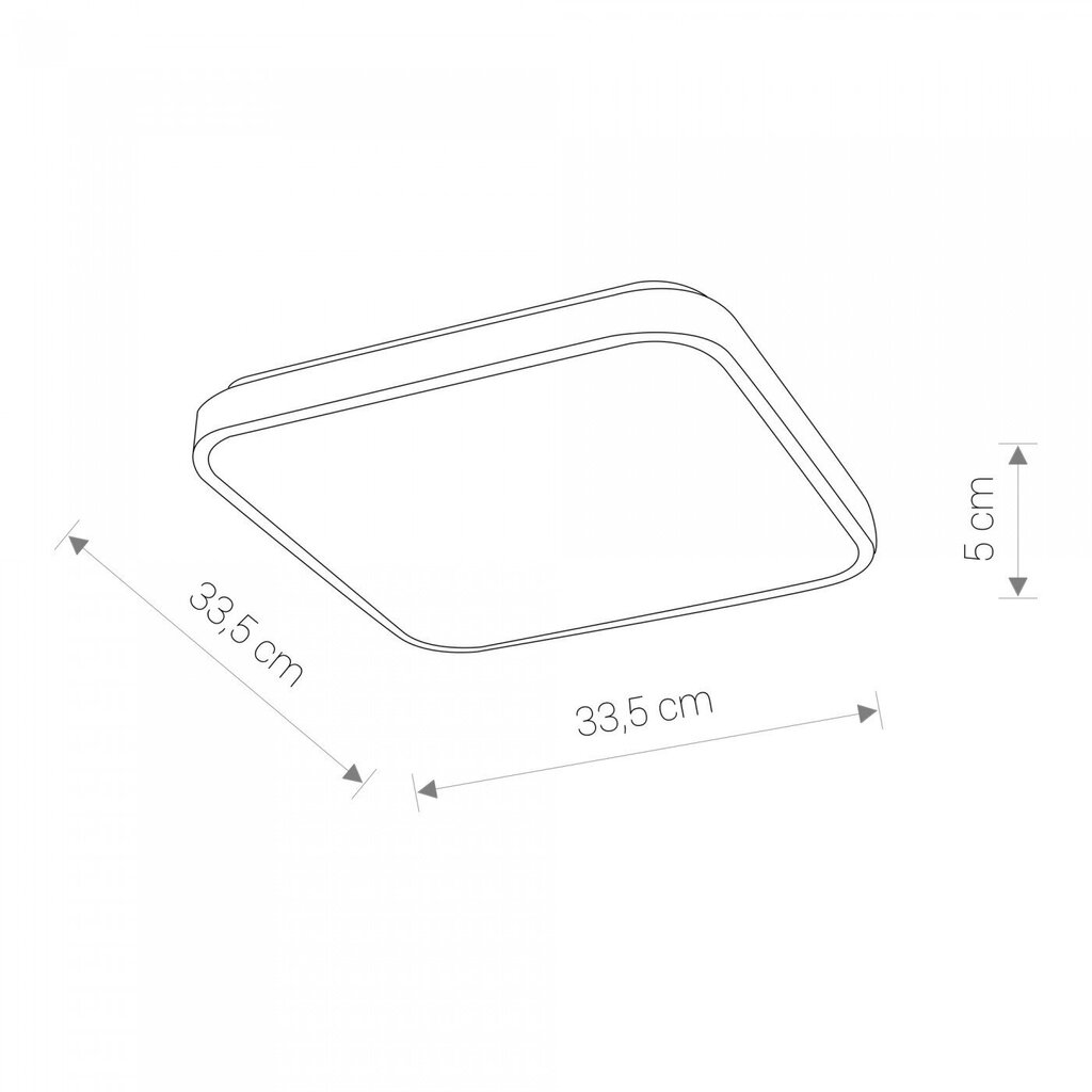 LED-kattovalaisin Nowodvorski Agnes Square 8108, musta hinta ja tiedot | Kattovalaisimet | hobbyhall.fi