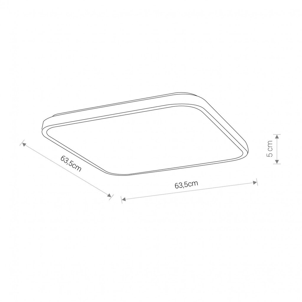 LED-kattovalaisin Nowodvorski Agnes Square 8111, musta hinta ja tiedot | Kattovalaisimet | hobbyhall.fi