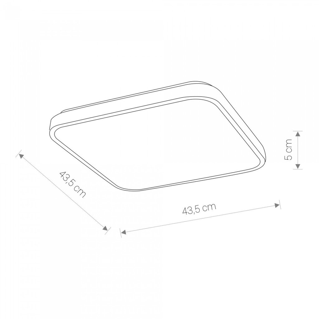 LED-kattovalaisin Nowodvorski Agnes Square 8113, valkoinen hinta ja tiedot | Kattovalaisimet | hobbyhall.fi