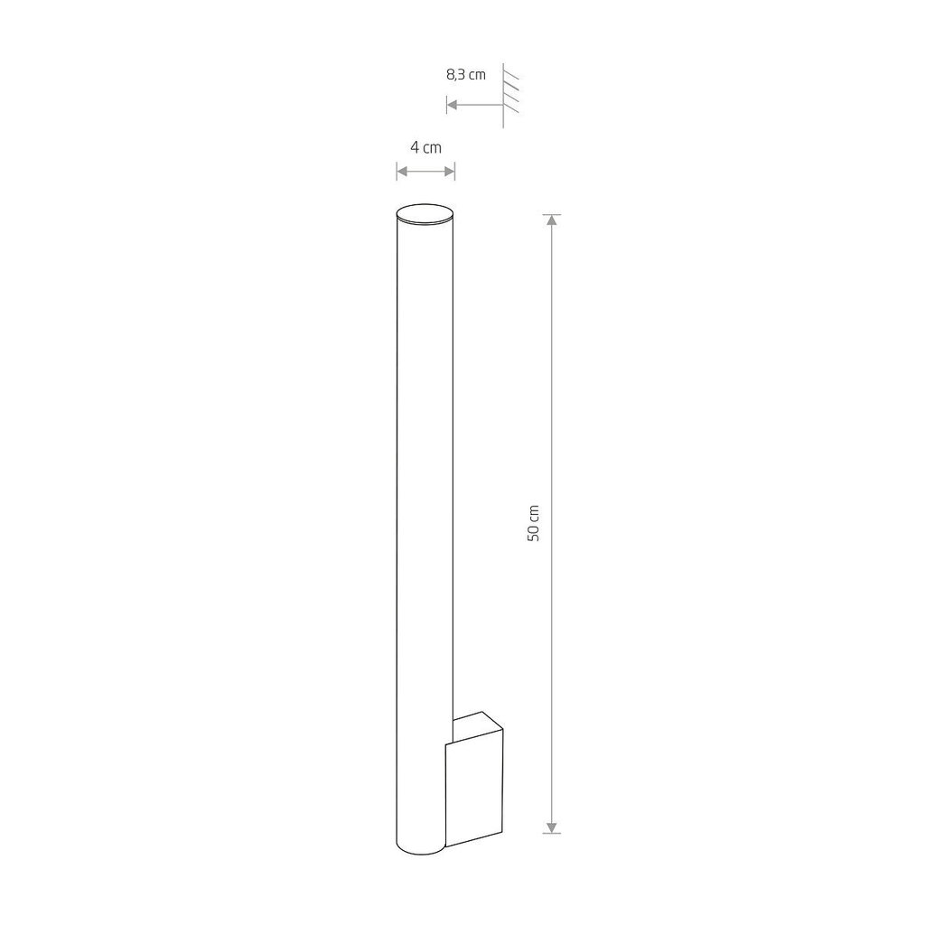 Nowodvorski ICE TUBE LED-seinävalaisin M 8122 hinta ja tiedot | Seinävalaisimet | hobbyhall.fi