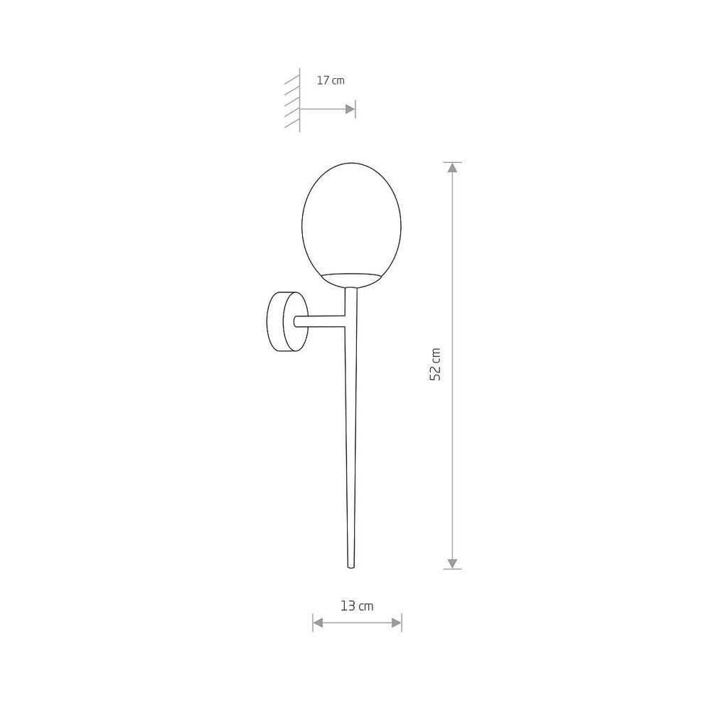 Seinävalaisin Nowodvorski TORCH 8123 hinta ja tiedot | Seinävalaisimet | hobbyhall.fi