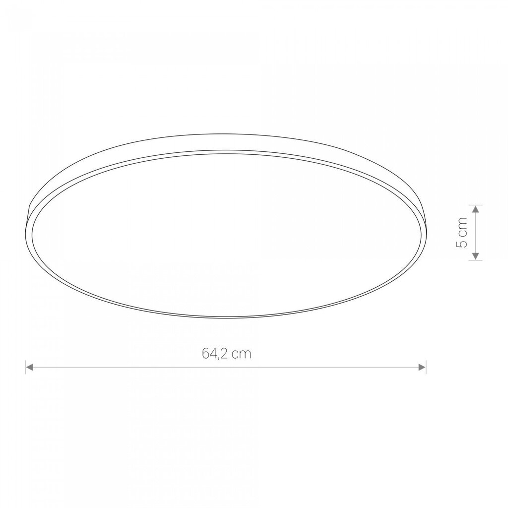 LED-kattovalaisin Nowodvorski Agnes Round 8185, musta hinta ja tiedot | Kattovalaisimet | hobbyhall.fi