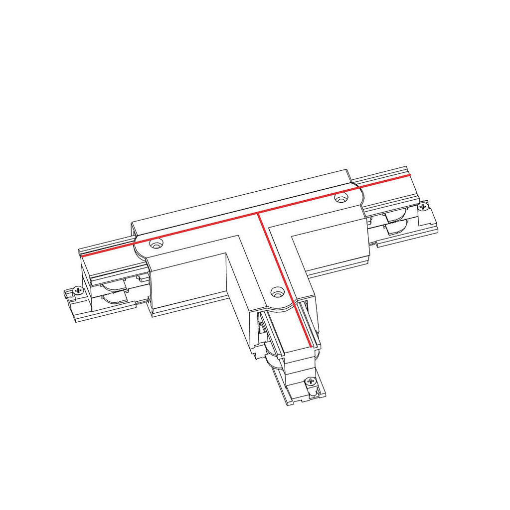 T-liitin Nowodvorsk CTLS Vasen 1 TL-1 8243 hinta ja tiedot | Upotettavat valaisimet ja LED-valaisimet | hobbyhall.fi