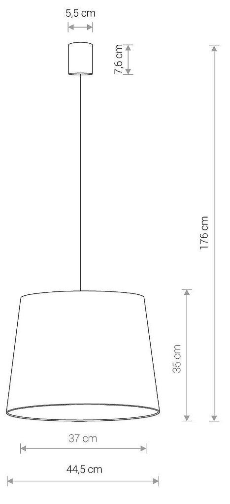 Valaisin Nowodvorski Cone M 8441, roosa hinta ja tiedot | Riippuvalaisimet | hobbyhall.fi