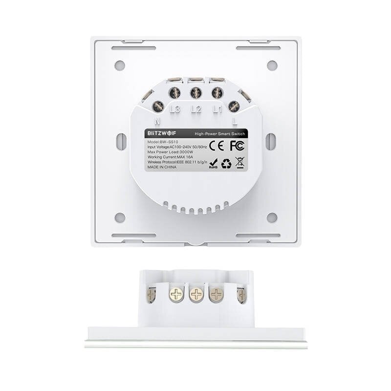 Wi-Fi Smart Water Heater Switch BlitzWolf BW-SS10 hinta ja tiedot | Kytkimet ja pistorasiat | hobbyhall.fi