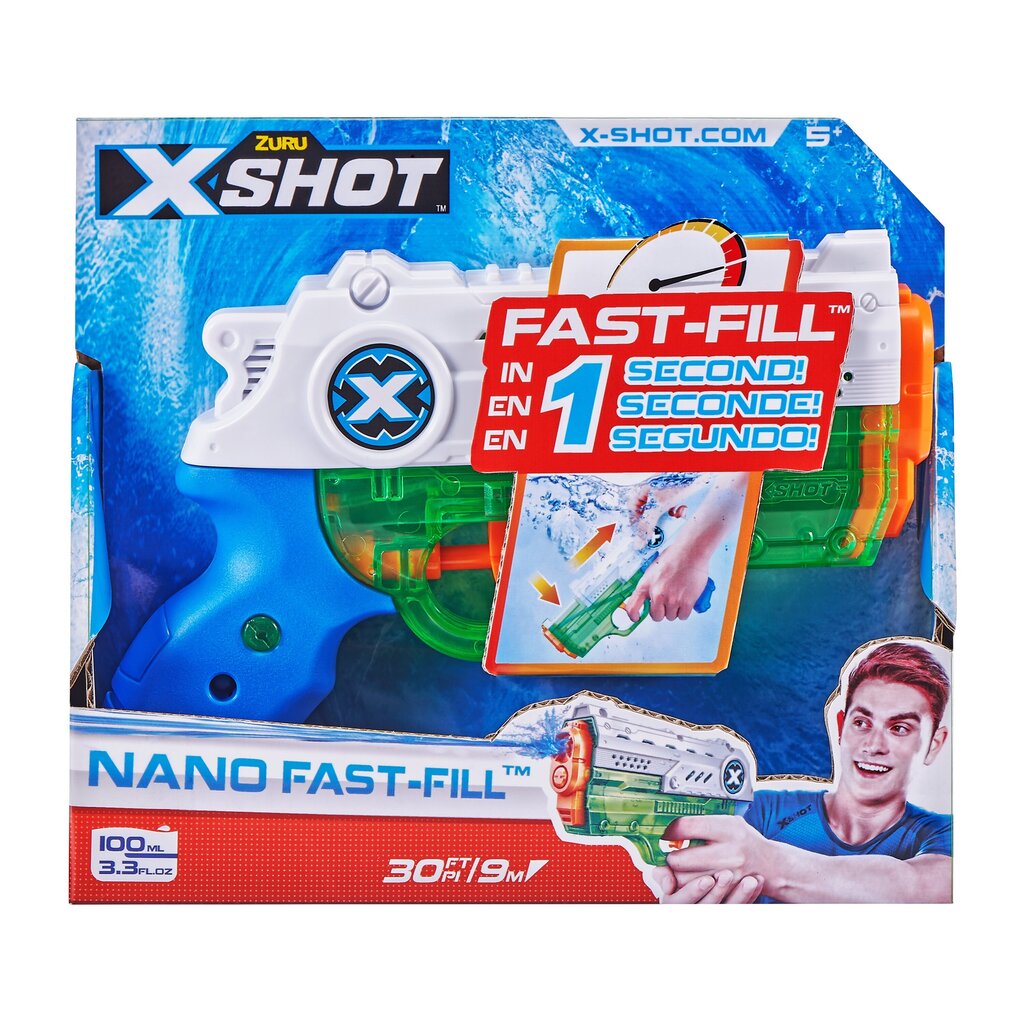 Vesipyssy X-Shot Nano Fast-Fast Fill hinta ja tiedot | Hiekkalelut ja rantalelut | hobbyhall.fi