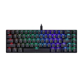 Mekaaninen pelinäppäimistö Motospeed CK67 RGB (musta) hinta ja tiedot | Näppäimistöt | hobbyhall.fi