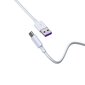 Devia-kaapeli Shark USB - USB-C 1,5 m 5A valkoinen hinta ja tiedot | Puhelinkaapelit | hobbyhall.fi