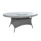 Pöytä ASCOT 180x120xH75cm, harmaa, alumiini, muovipunos hinta ja tiedot | Puutarhapöydät | hobbyhall.fi