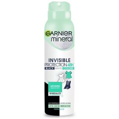 Spraydeodorantti Garnier Mineral Invisible Protection 48H, 150 ml hinta ja tiedot | Deodorantit | hobbyhall.fi