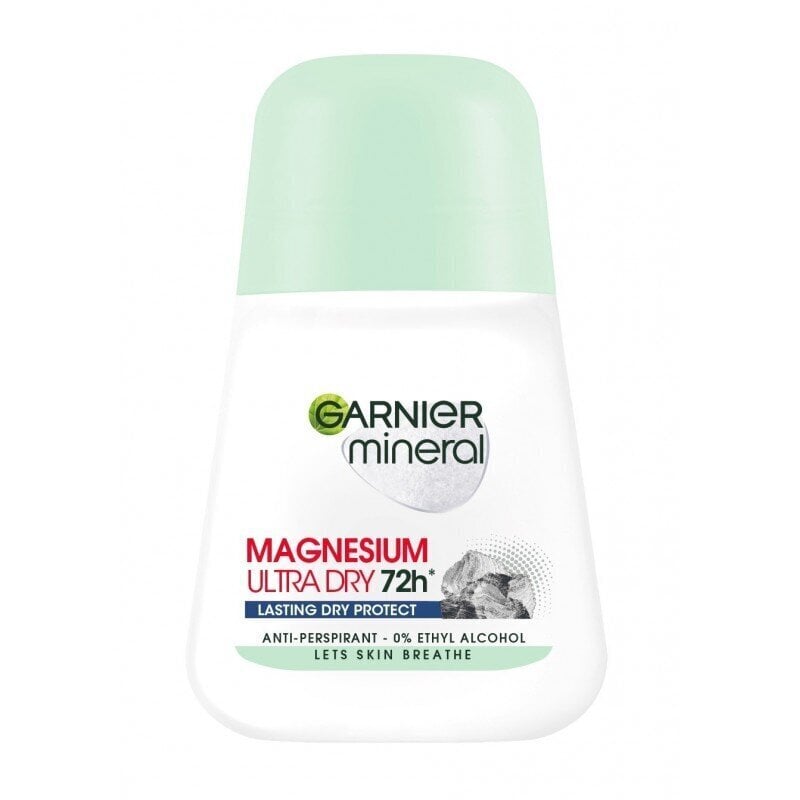 Roll-on deodorantti Garnier Mineral Magnesium Ultra Dry 72H, 50 ml hinta ja tiedot | Deodorantit | hobbyhall.fi