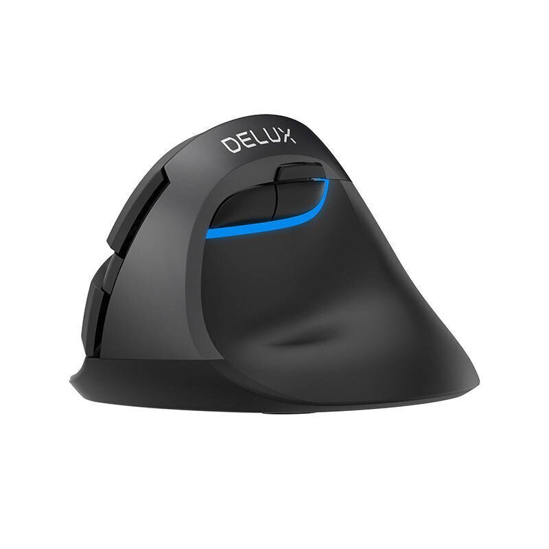 Wireless Vertical Mouse Delux M618Mini DB BT+2.4G 2400DPI (black) hinta ja tiedot | Hiiret | hobbyhall.fi
