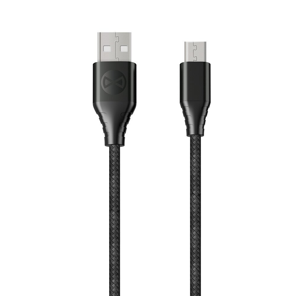 Forever Core Classic kaapeli USB - microUSB 1,5 m 3A musta hinta ja tiedot | Puhelinkaapelit | hobbyhall.fi