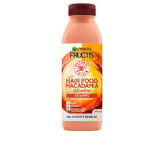 Garnier fructis hair food macadamia, suoristava shampoo, 350 ml hinta ja tiedot | Shampoot | hobbyhall.fi