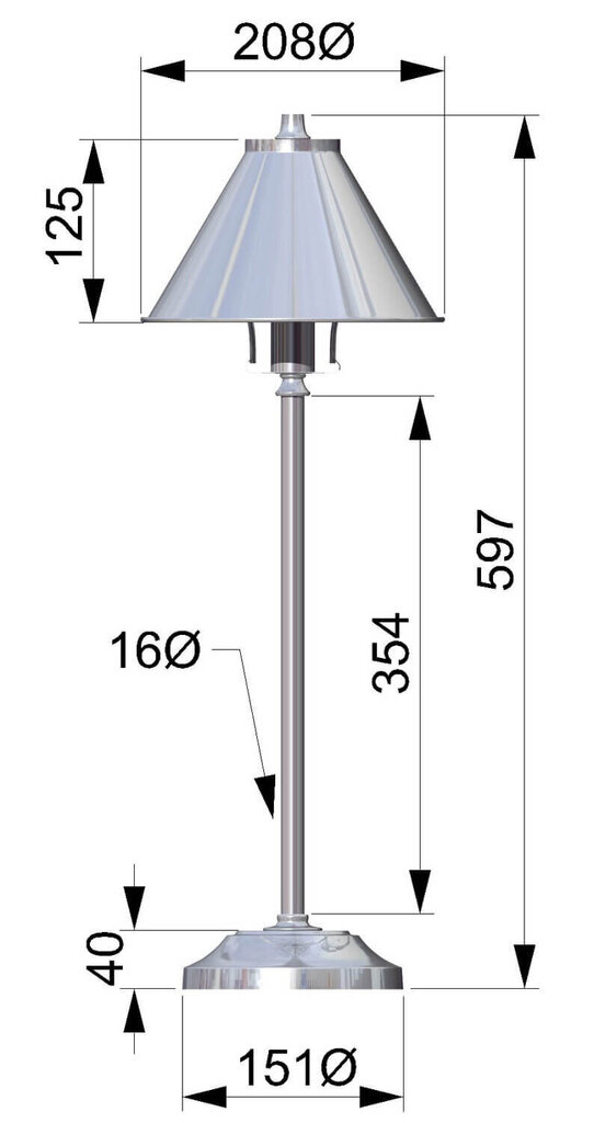 Pöytävalaisin Elstead Lighting Provence PV-SL-CPR hinta ja tiedot | Pöytävalaisimet | hobbyhall.fi