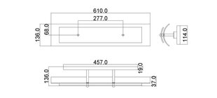 Seinävalaisin Elstead Lighting Duet HK-DUET3-BATH hinta ja tiedot | Seinävalaisimet | hobbyhall.fi