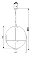 Riippuvalaisin Elstead Lighting Euclid HK-EUCLID-6P hinta ja tiedot | Riippuvalaisimet | hobbyhall.fi