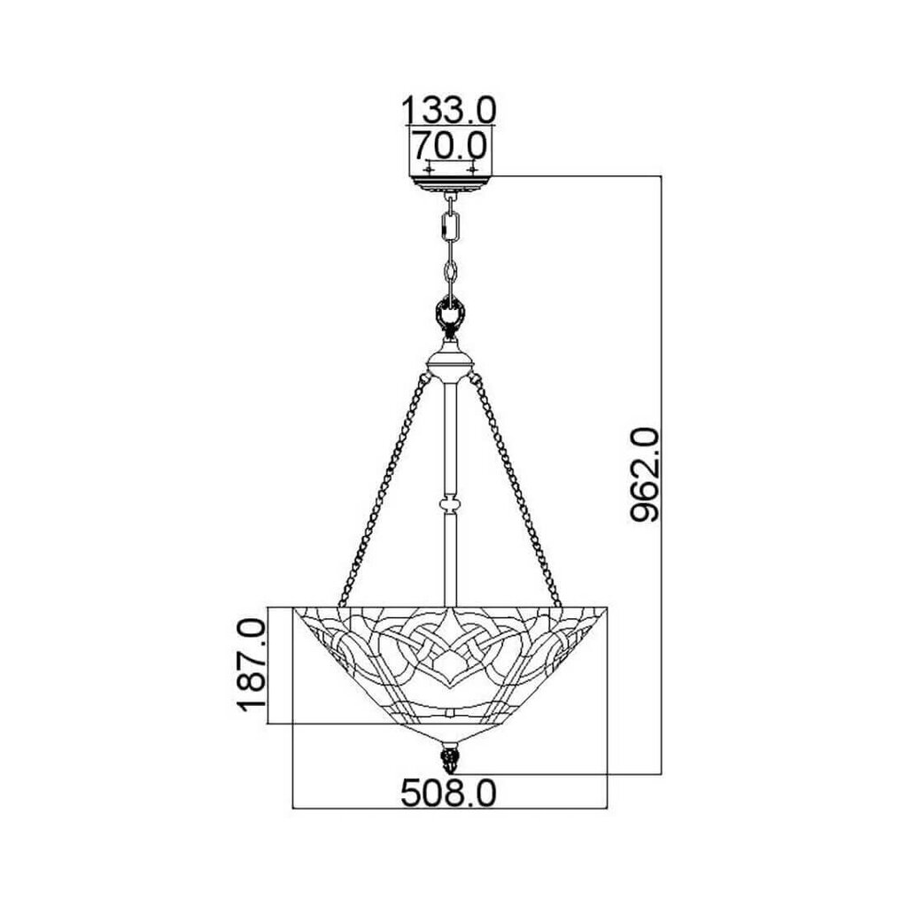 Kattovalaisin Elstead Lighting Cambridge QZ-CAMBRIDGE-SF hinta ja tiedot | Riippuvalaisimet | hobbyhall.fi