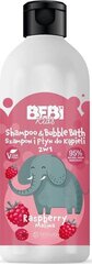 Shampoo ja kylpyvaahto Barwa Bebi Kids 2in1 vadelma, 500 ml hinta ja tiedot | Lasten ja äitiysajan kosmetiikka | hobbyhall.fi