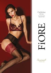 Seksikkäät sukat Fiore Catherine, musta hinta ja tiedot | Fiore Erotiikkatuotteet | hobbyhall.fi