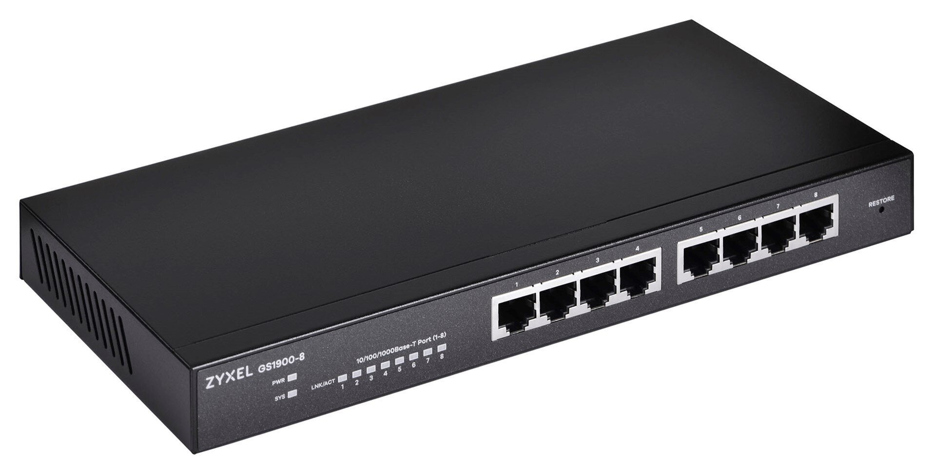 Zyxel GS1900-8 L2 Gigabit Ethernet (10/100/1000) hinta ja tiedot | Verkkokytkimet | hobbyhall.fi