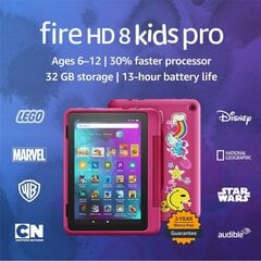 Amazon Fire HD 8 32GB Kids Pro 2022, rainbow universe , EN hinta ja tiedot | Amazon Tietokoneet ja pelaaminen | hobbyhall.fi