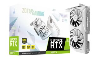 Zotac Gaming GeForce RTX 3060 Ti GDDR6X Twin Edge White Edition (ZT-A30620J-10P) hinta ja tiedot | Näytönohjaimet | hobbyhall.fi