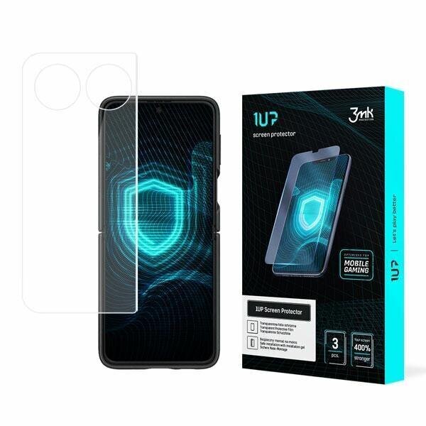 3MK Suojakalvo 1UP puhelimelle Samsung Galaxy Z Flip 3 5G Foil Gaming,3 kpl hinta ja tiedot | Näytönsuojakalvot ja -lasit | hobbyhall.fi