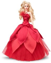 Keräilynukke Barbie Holiday punaisessa mekossa 2022 hinta ja tiedot | Tyttöjen lelut | hobbyhall.fi