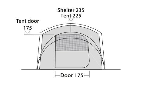 Teltta Easy Camp Camp Shelter, harmaa hinta ja tiedot | Teltat | hobbyhall.fi