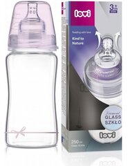 Lasipullo Lovi Diamond lasi Baby Shower girl, 250 ml hinta ja tiedot | Tuttipullot ja tarvikkeet | hobbyhall.fi