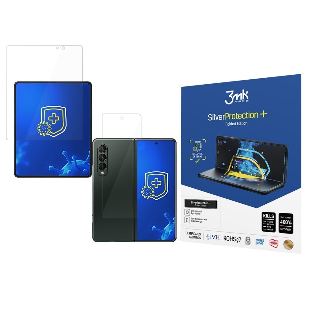 Samsung Galaxy Z Fold 3 5G - 3mk SilverProtection+ Folded Edition -suojakalvo näytön suojaksi hinta ja tiedot | Näytönsuojakalvot ja -lasit | hobbyhall.fi