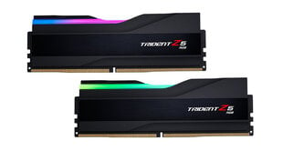 G.Skill Trident Z5 RGB, 32GB (2x16GB), DDR5, 6000MHz, Musta (F5-6000J3238F16GX2-TZ5RK) hinta ja tiedot | G.Skill Kovalevyt ja muistitikut | hobbyhall.fi