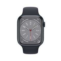 Apple Watch Series 8 GPS + Cellular 45mm Midnight alumiinikuori ,Midnight urheiluranneke - MNK43 hinta ja tiedot | Älykellot | hobbyhall.fi