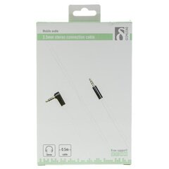 Deltaco AUD-122, 3.5mm, 0.5m hinta ja tiedot | Puhelinkaapelit | hobbyhall.fi