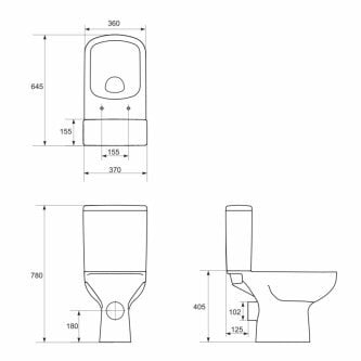 Cersanit Colour New Clean -wc-altaassa on hitaasti sulkeutuva kansi. hinta ja tiedot | WC-istuimet | hobbyhall.fi