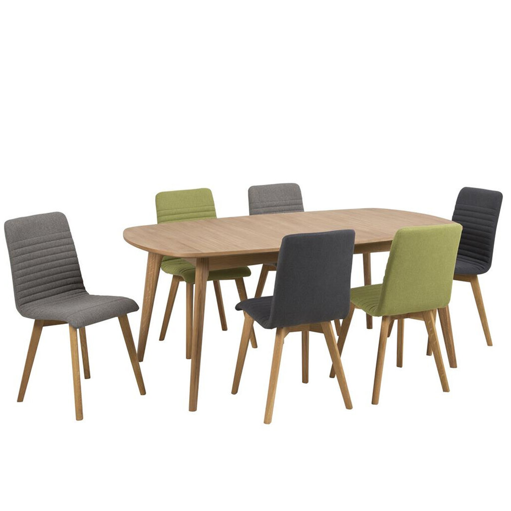 2-tuolisetti Arosa, tummanharmaa hinta ja tiedot | Ruokapöydän tuolit | hobbyhall.fi