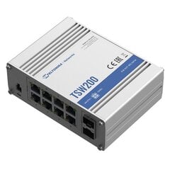 Teltonika Ethernet Switch TSW200 10/100/1000 Mbps (RJ-45) hinta ja tiedot | Reitittimet ja modeemit | hobbyhall.fi