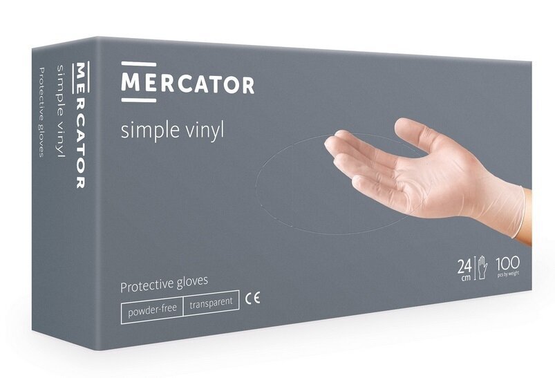 Mercator Simple Vinyl -käsineet, koko M hinta ja tiedot | Työkäsineet | hobbyhall.fi